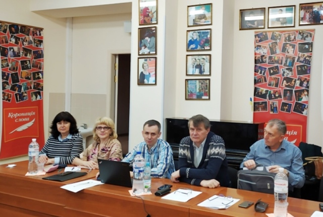 Команда ТНПУ пiд час робочоi зустрiчi